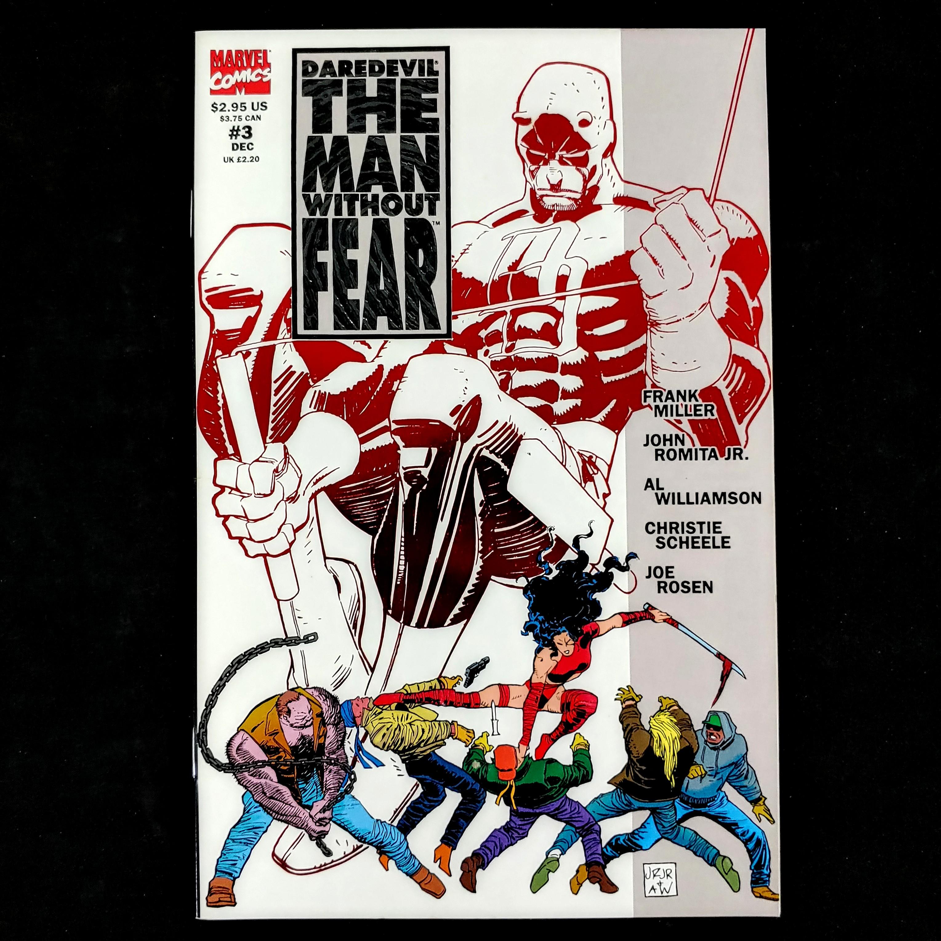 Daredevil The Man Without Fear 15 COMPLETE SET (1993) Frank Miller red foil embossed cover
