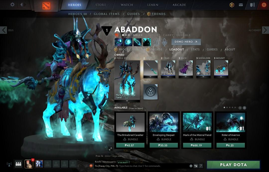 Dota 2 Sets I (Category: Xbox) located in Pasig City. Submitted by mxbutterfly (Listing ID 1023122431, Image 1). Description: Have these, and many more....