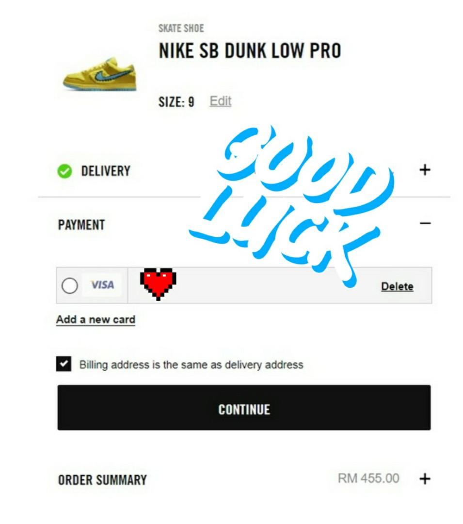 snkrs delivery