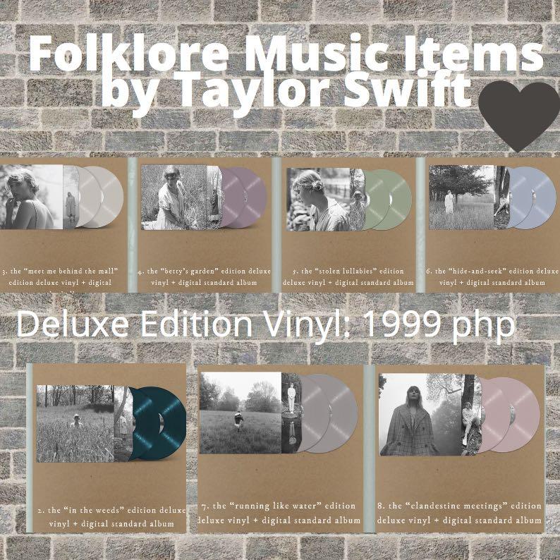 Folklore Cd Vinyl Tape By Taylor Swift Music Media Cd S Dvd S Other Media On Carousell