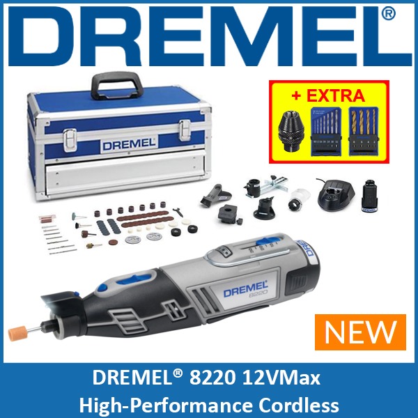 FREE GIFT DREMEL 8220 Platinum cordless set rotary tool grinder Furniture Home Living Home Improvement Organisation Home Improvement Tools Accessories on Carousell