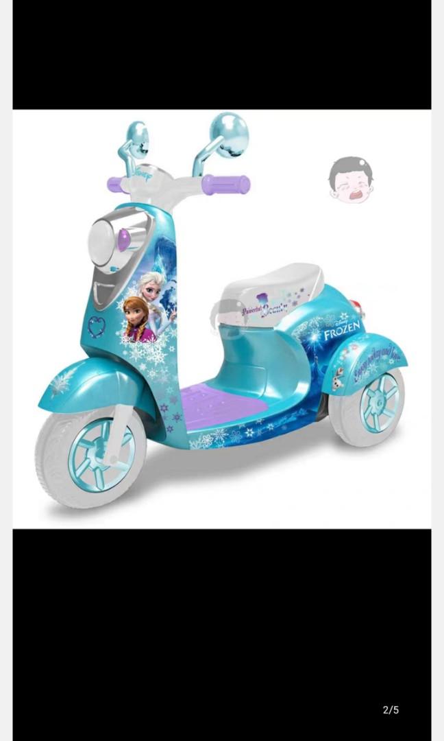 Frozen battery outlet powered scooter