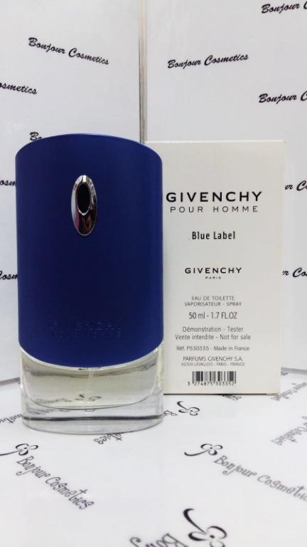 GIVENCHY pour homme BLUE LABEL EDT 50ml TESTER Packaging Beauty