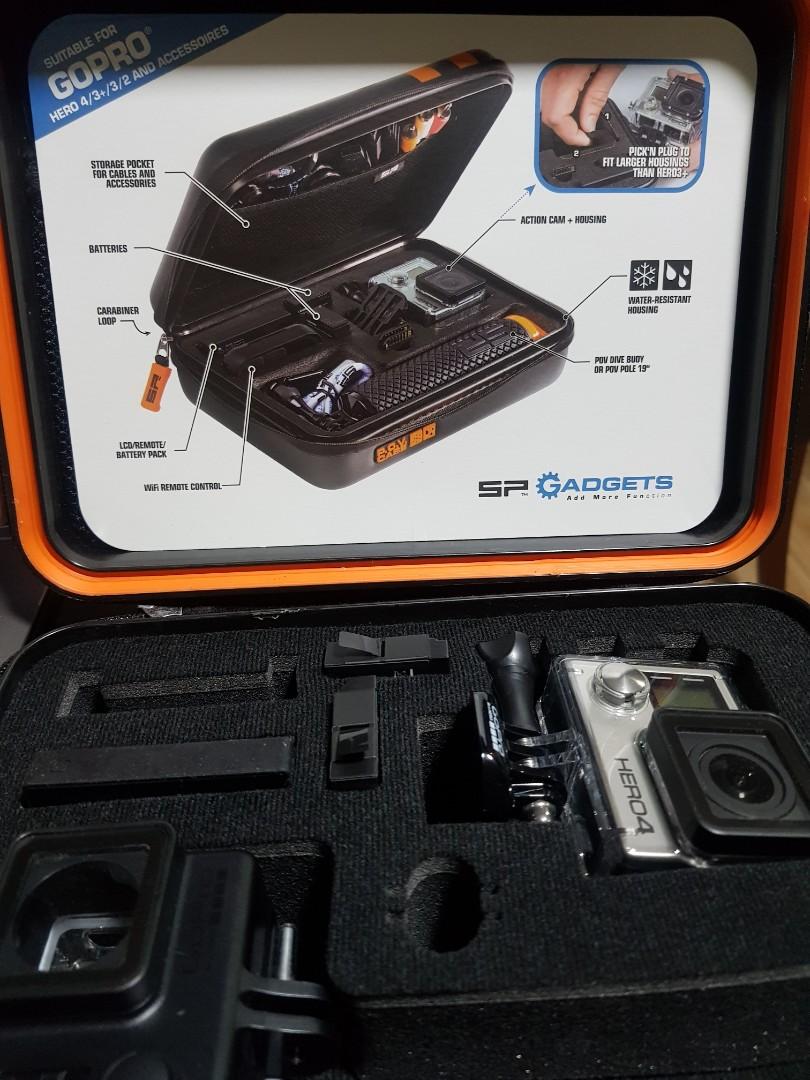 RUSH! SET GoPro HERO4 (Category: Gimbals & Stabilizers ) located in Manila. Submitted by missarvic (Listing ID 1023065061, Image 2). Description: ✅Functioning. No damage. ✅Everything that is inside the bag is included for 10k ✅Unit, Case/bag, LCD touch, case, 2 extra batteries, charger Posted as it is.