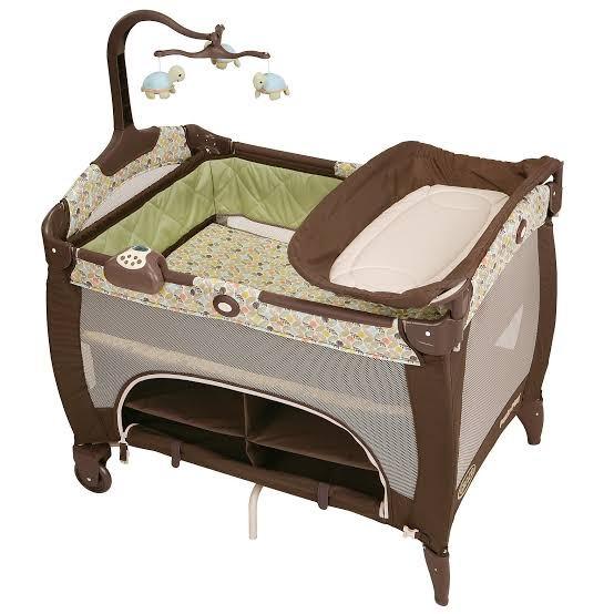 cots with changing table
