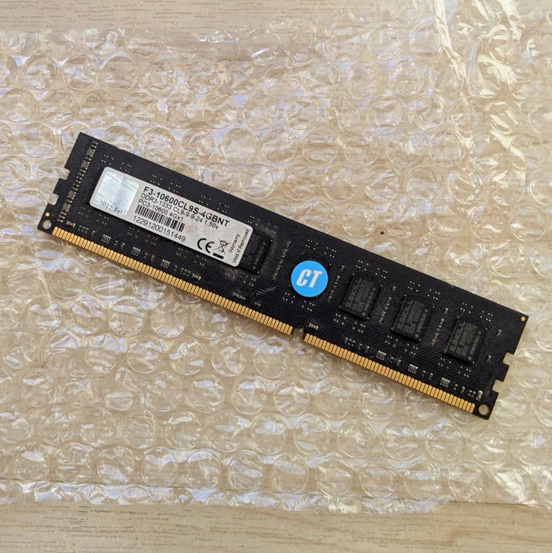G.Skill 4GB DDR3 RAM Computers Tech Parts Accessories