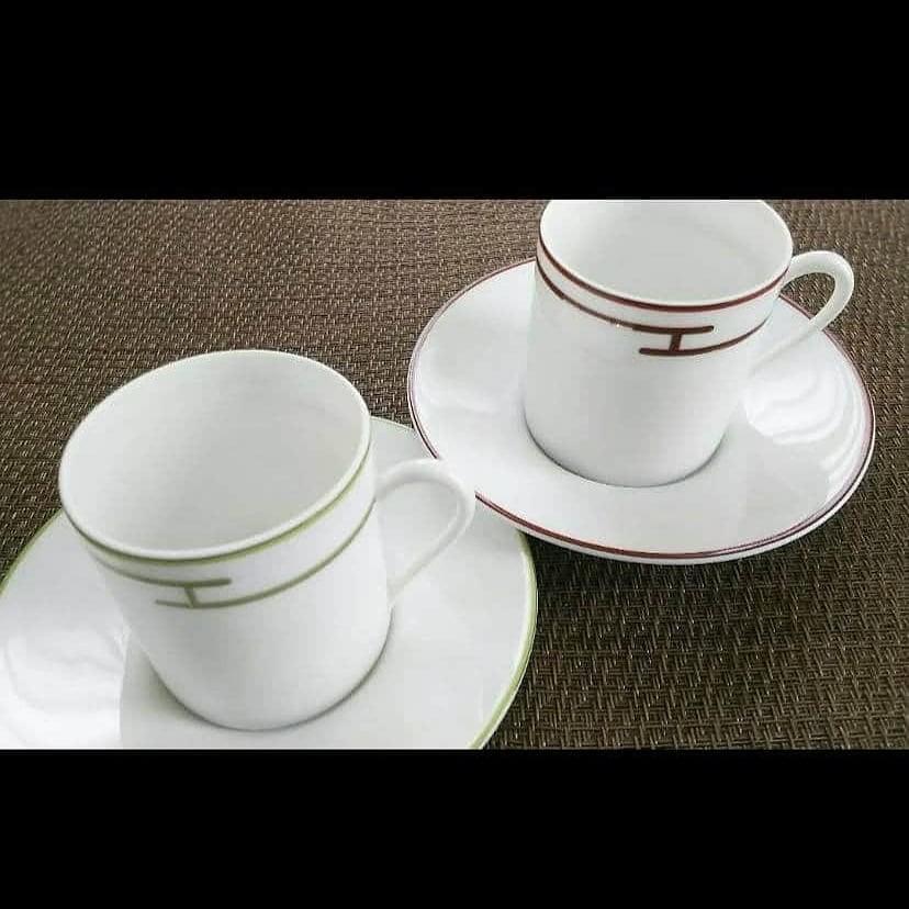 Hermes Cups and Saucers (Category: Coffee & Tea Tableware) located in Porac. Submitted by d_m_p_2 (Listing ID 1023058561, Image 1). Description: Hermes Cup and Saucer ⚡15,000⚡ Set of 2 Unused No box @Tokyo,Japan.