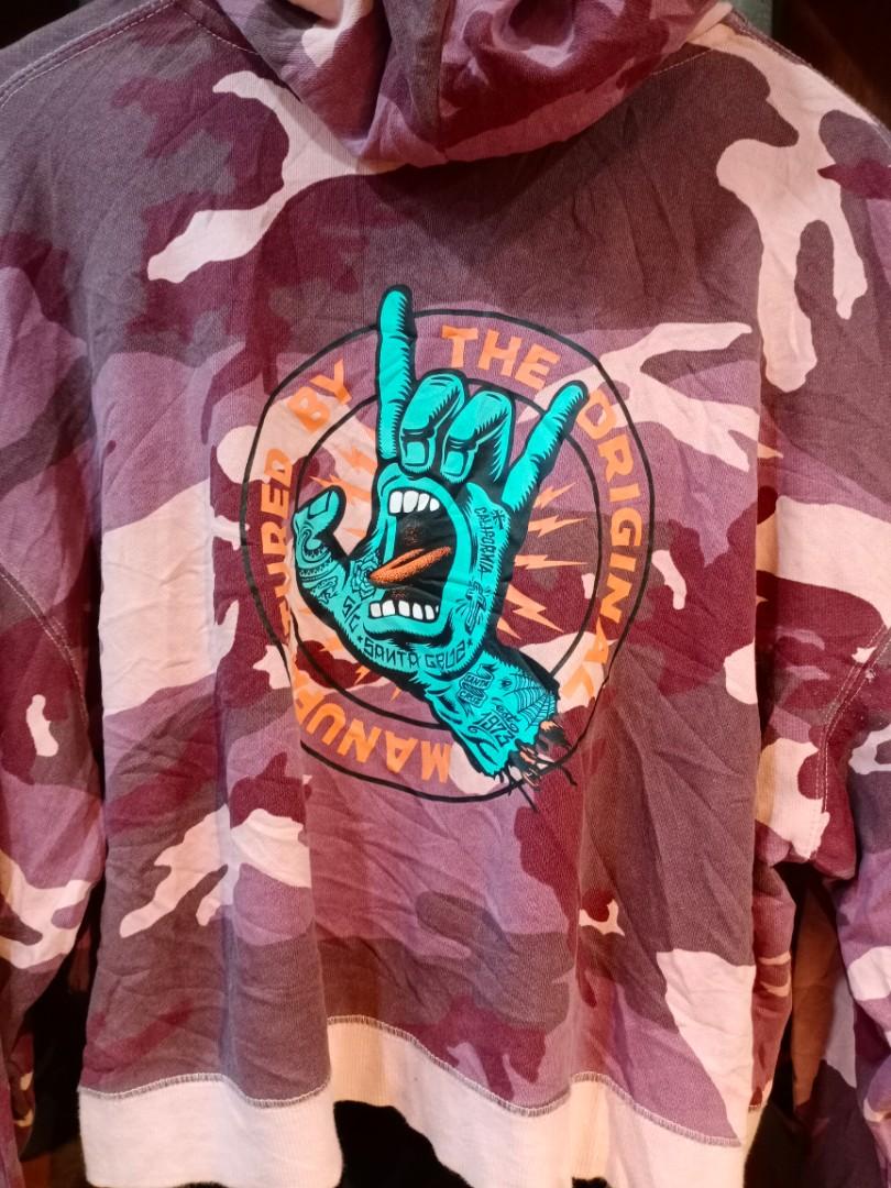 maroon santa cruz hoodie