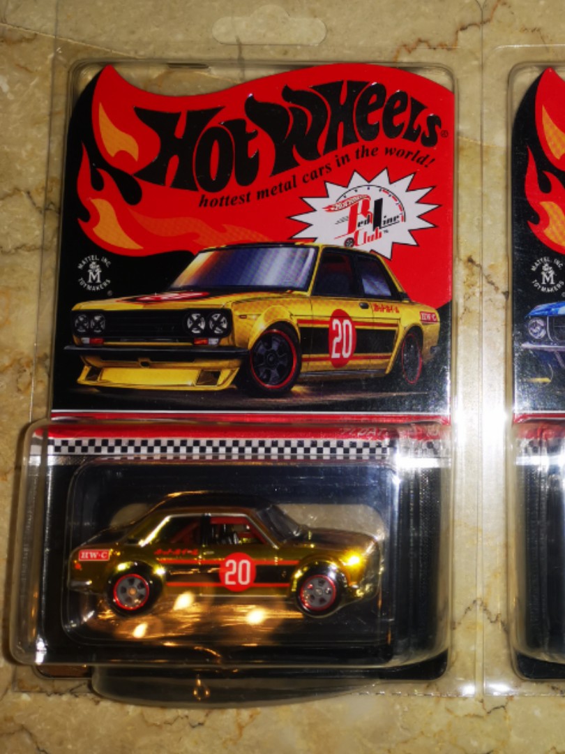 Hot Wheels RLC 1/64 Datsun 510 Gold 1971, édition Numérotée, Collection