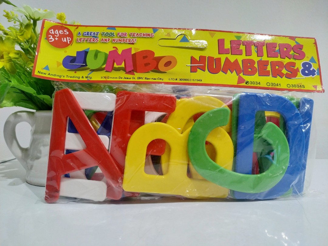 JUMBO Letters / Numbers for Kids, Hobbies & Toys, Toys & Games on Carousell