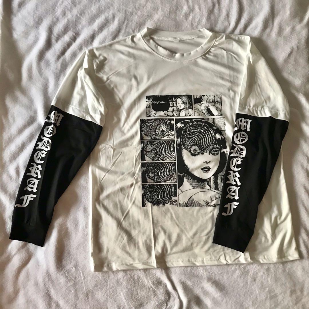 Junji Ito long sleeved black \u0026 white 