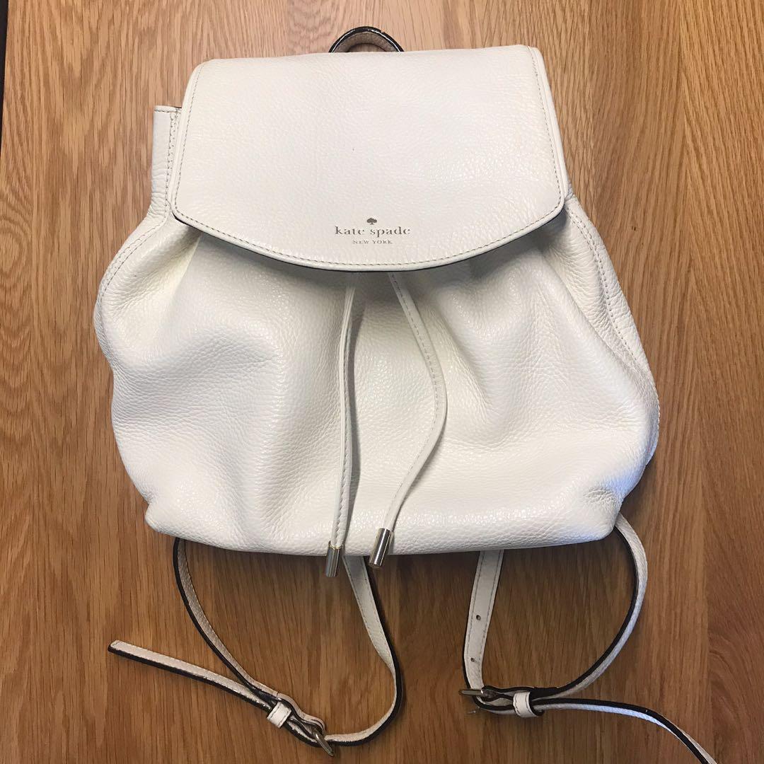 Kate spade outlet backpack white