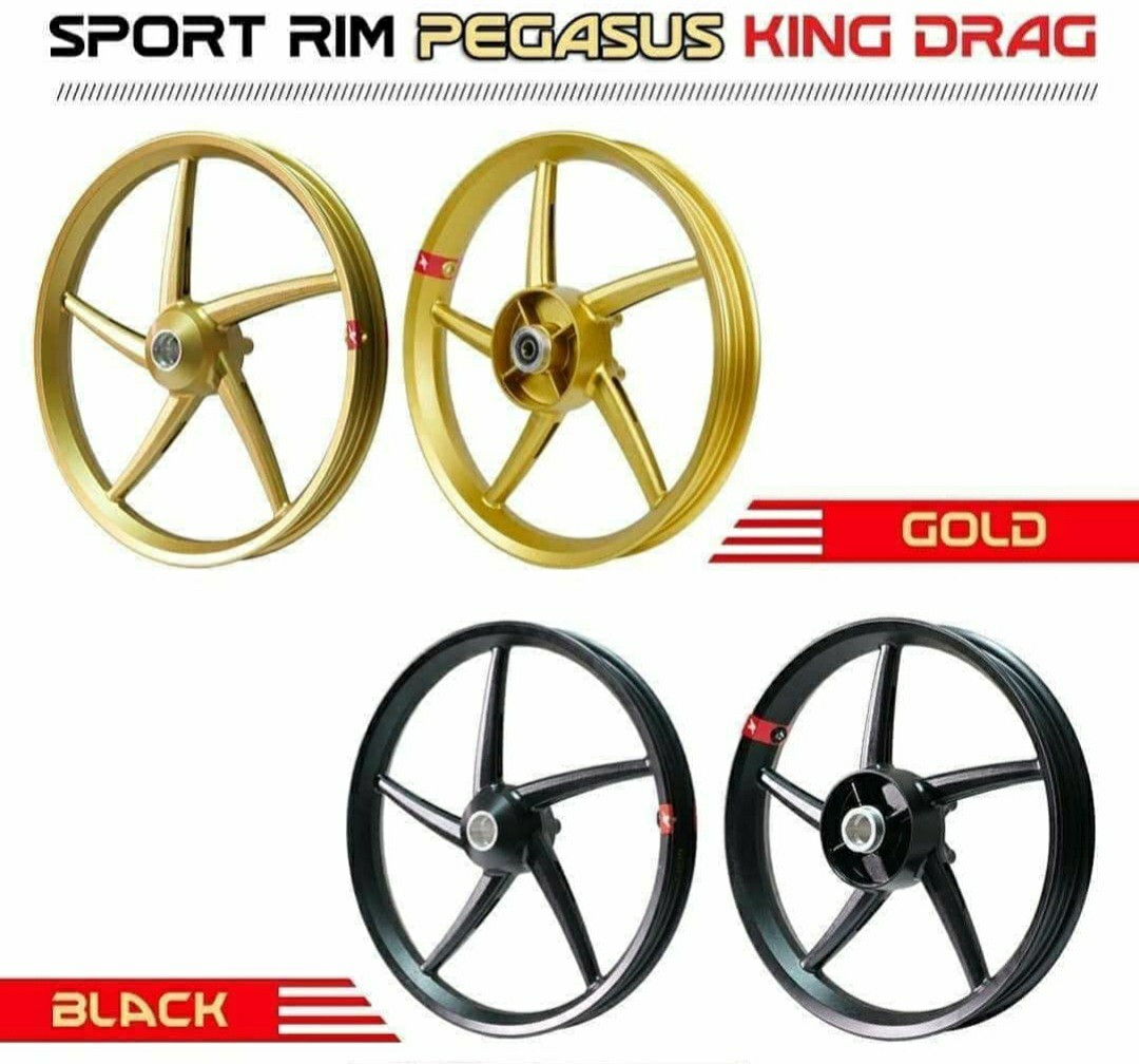 King Drag Rims for Y15ZR/Sniper, Motorcycles, Motorcycle Accessories on ...