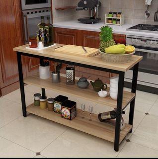 Kitchen Island Bar Table Cutting Table Microwave Rack Home Furniture Furniture On Carousell