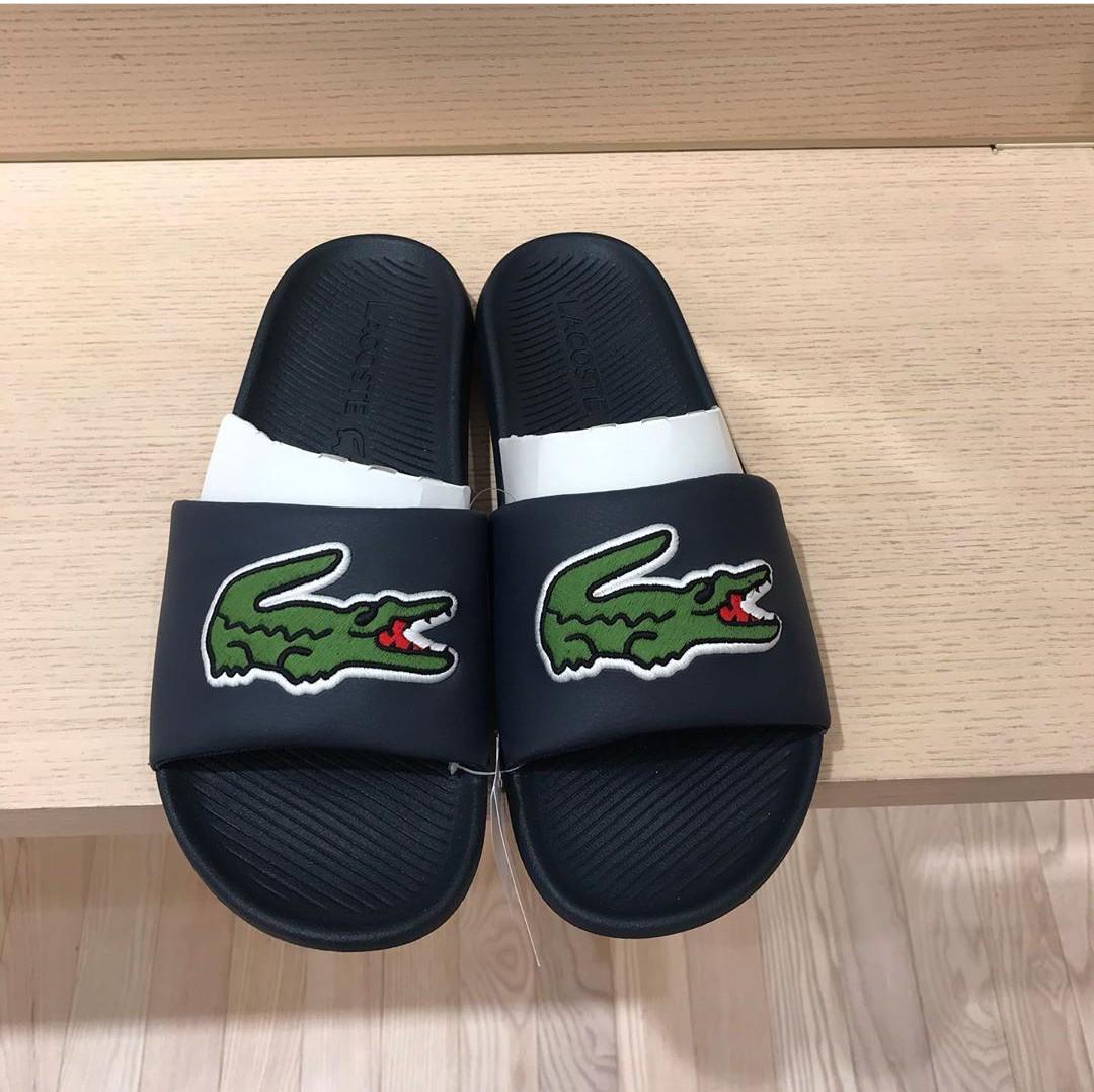Lacoste Men's Fashion, Footwear, Slippers & Slides on Carousell