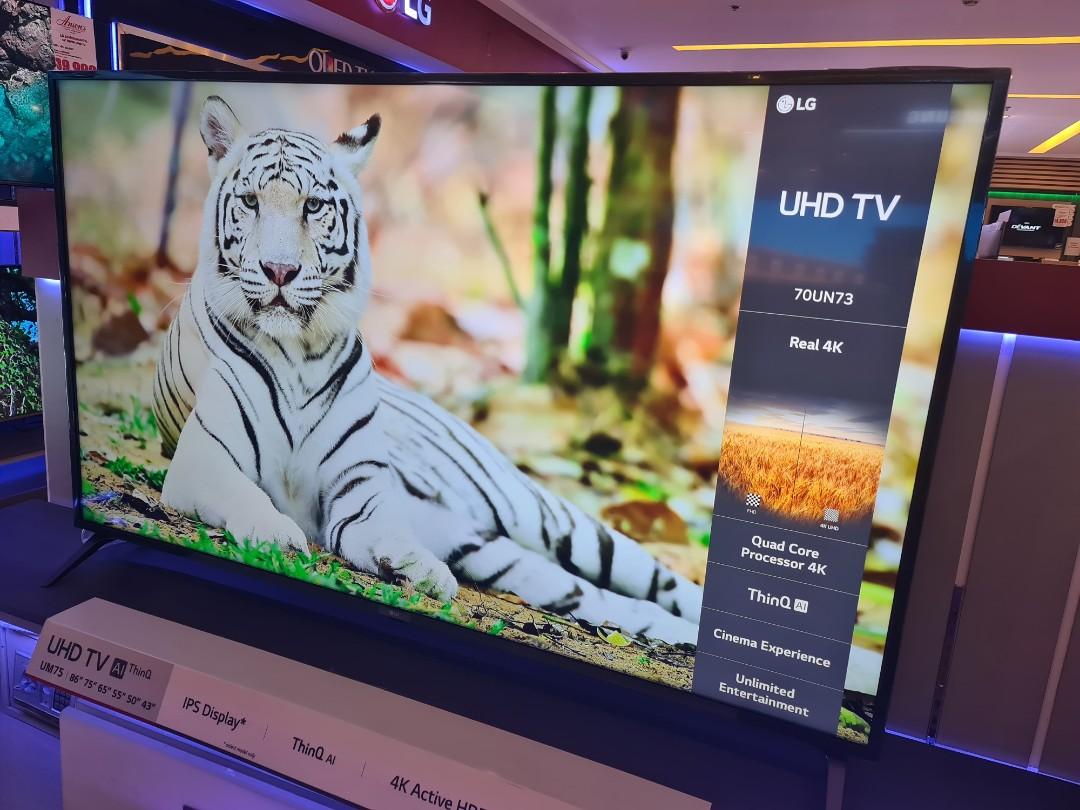 Lg 2020 Model 70un7300 Thinq Ai 4k Uhd Smart Tv Electronics Tvs Entertainment Systems On Carousell