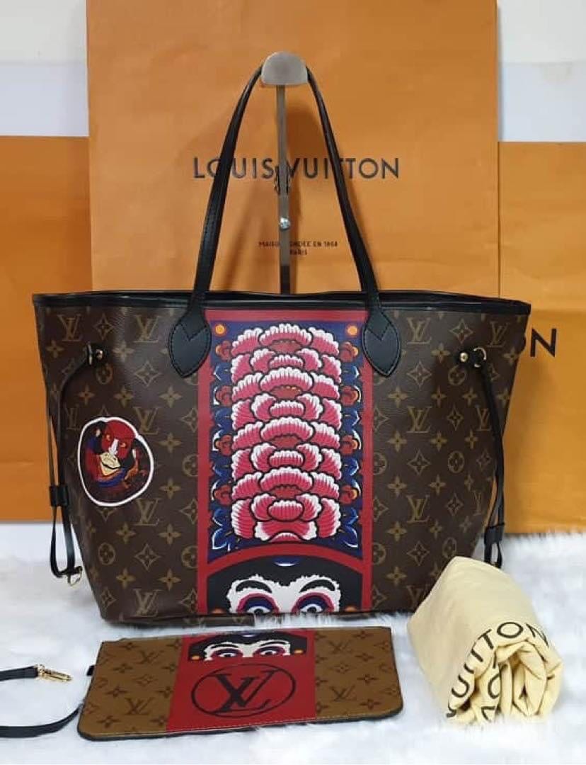Limited Edition Louis Vuitton Neverfull Kabuki MM, Luxury, Bags