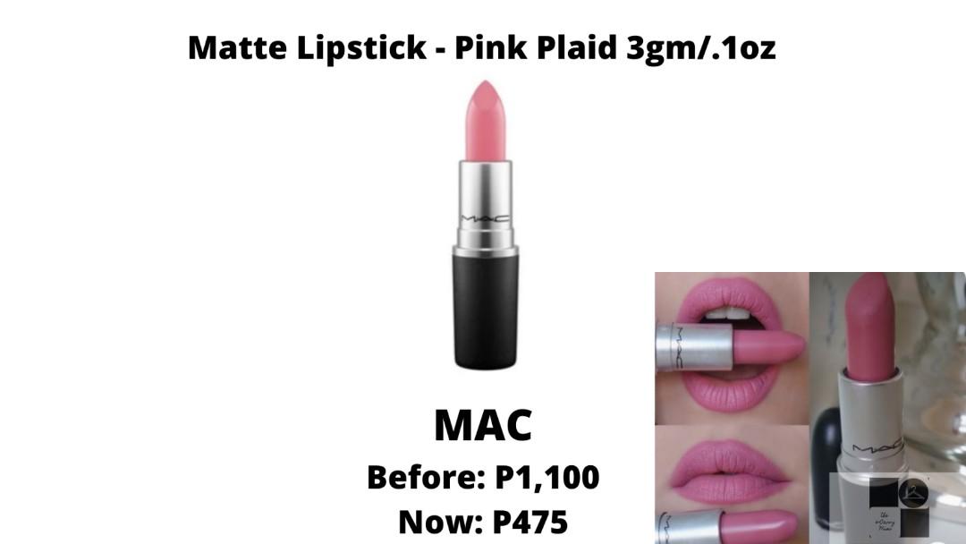 mac pink plaid