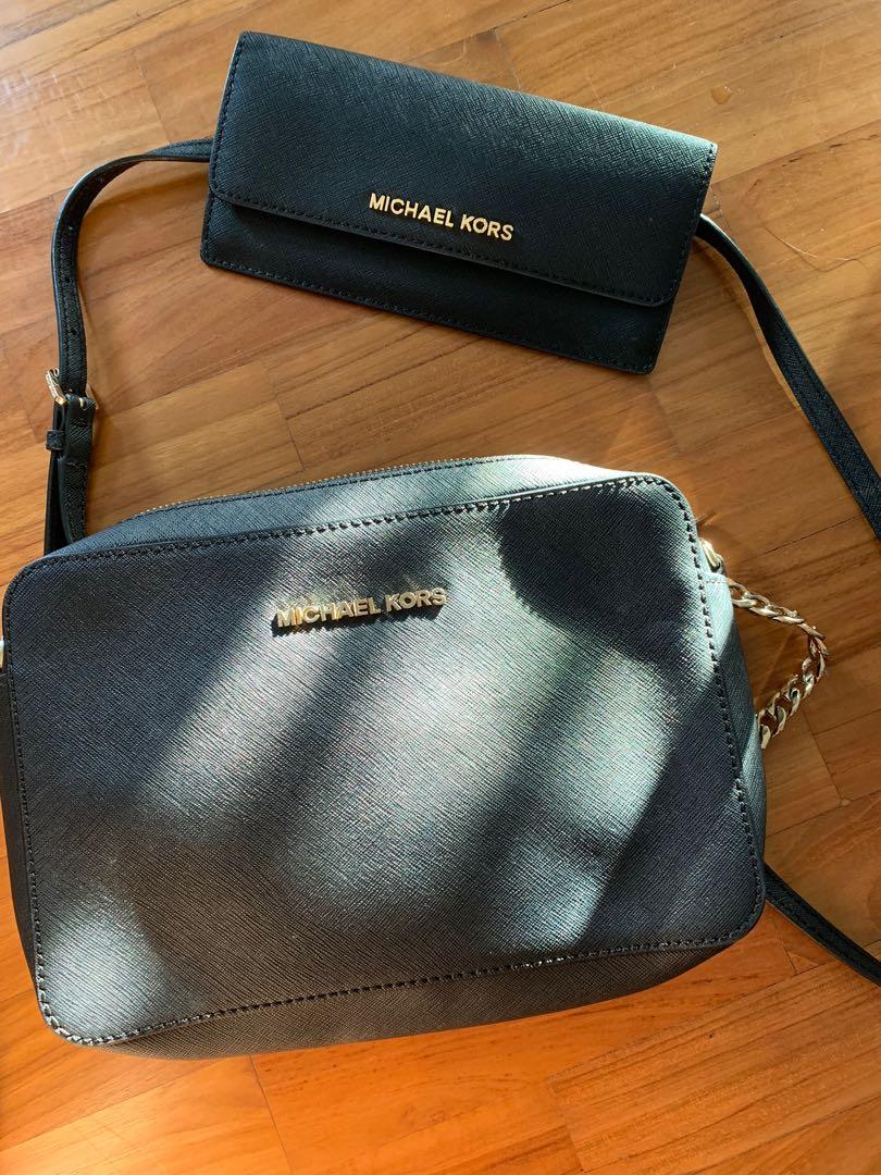 michael kors jet set crossbody grey