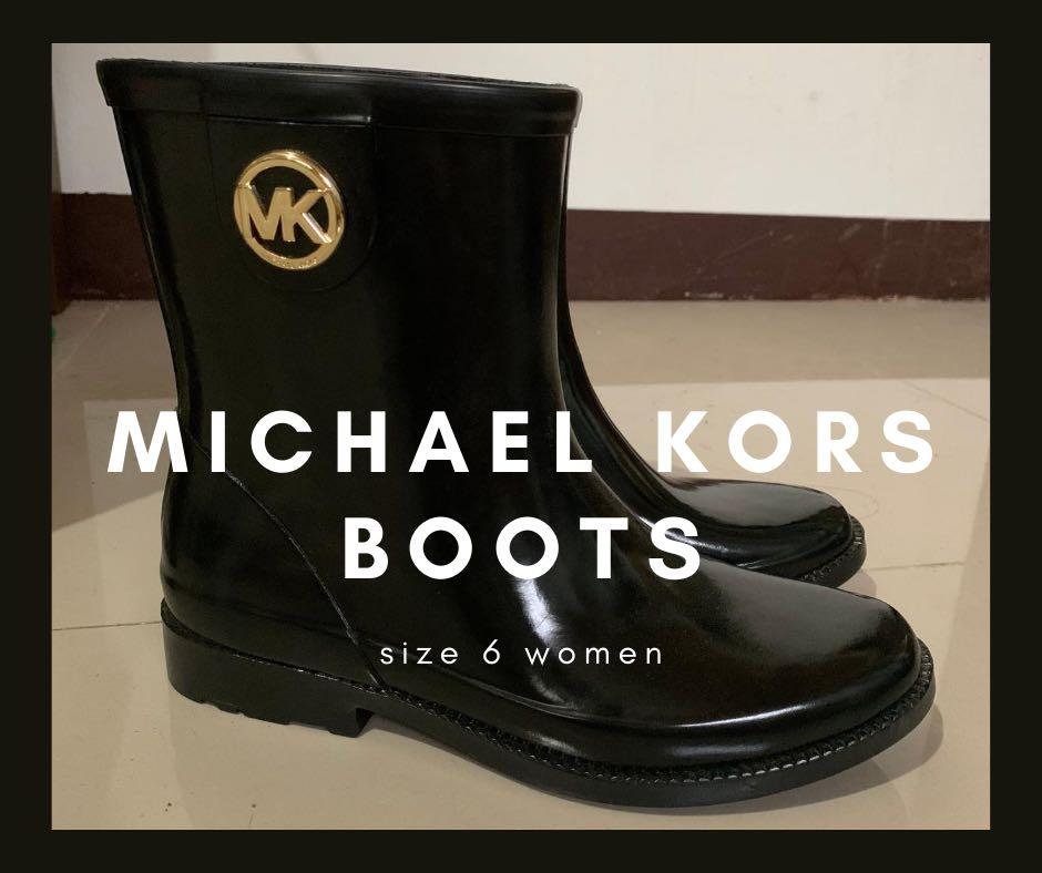 michael kors water boots