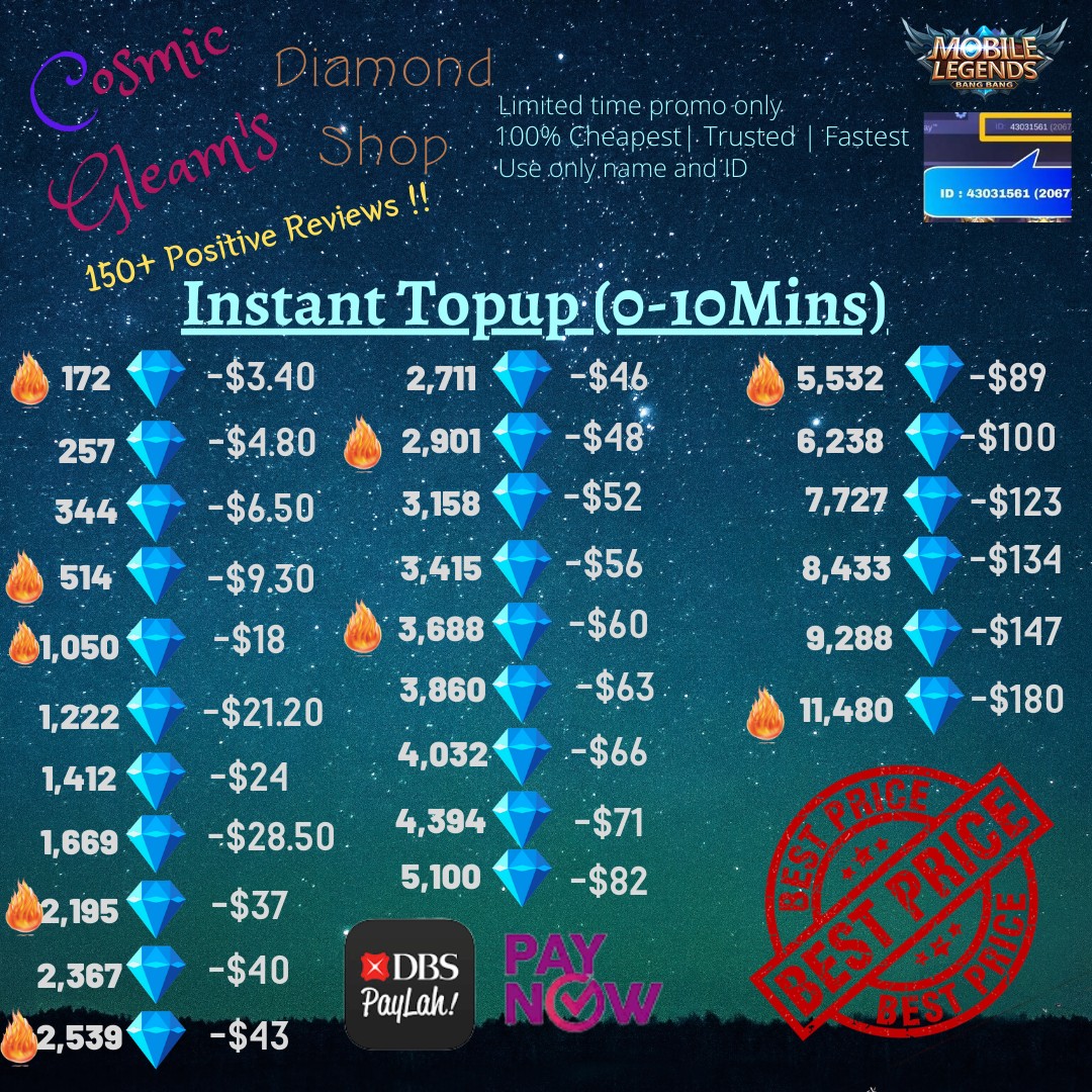 Mobile Legend Diamonds Sale Toys Games Video Gaming In Game Products On Carousell