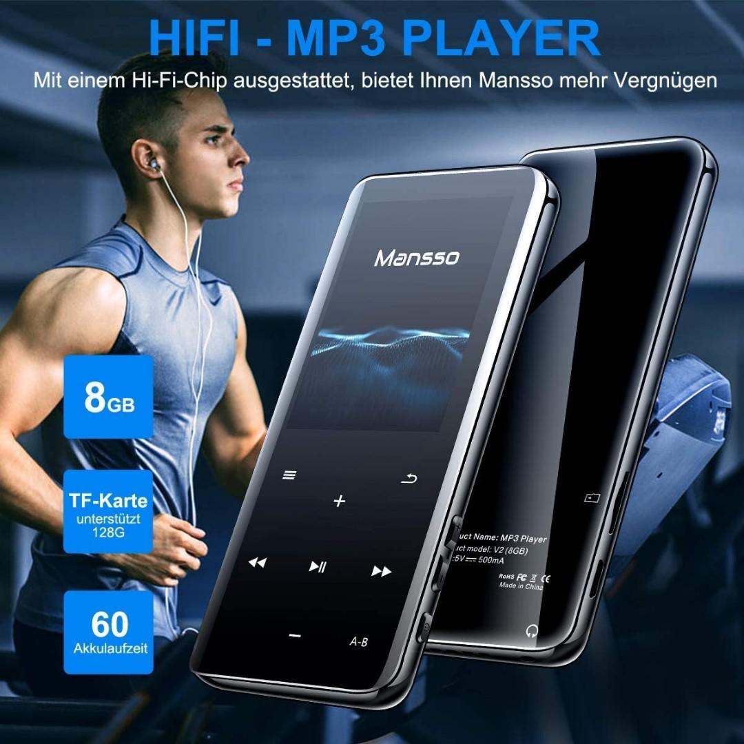 MP3 Player 2.4 inch Large 3D Curved Screen 8GB Bluetooth 4.2