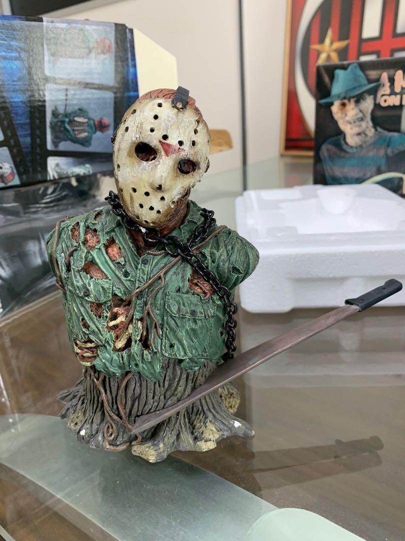 NECA Friday the 13th Jason Vorhees Resin Mini Bust, Hobbies & Toys