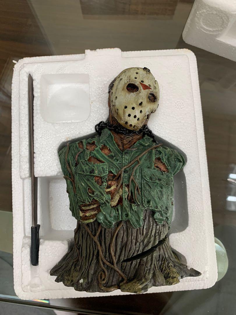 NECA Friday the 13th Jason Vorhees Resin Mini Bust, Hobbies & Toys