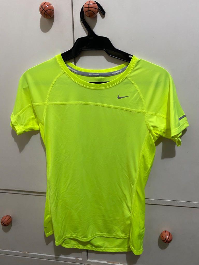Neon Green Nike workout top, Women's 