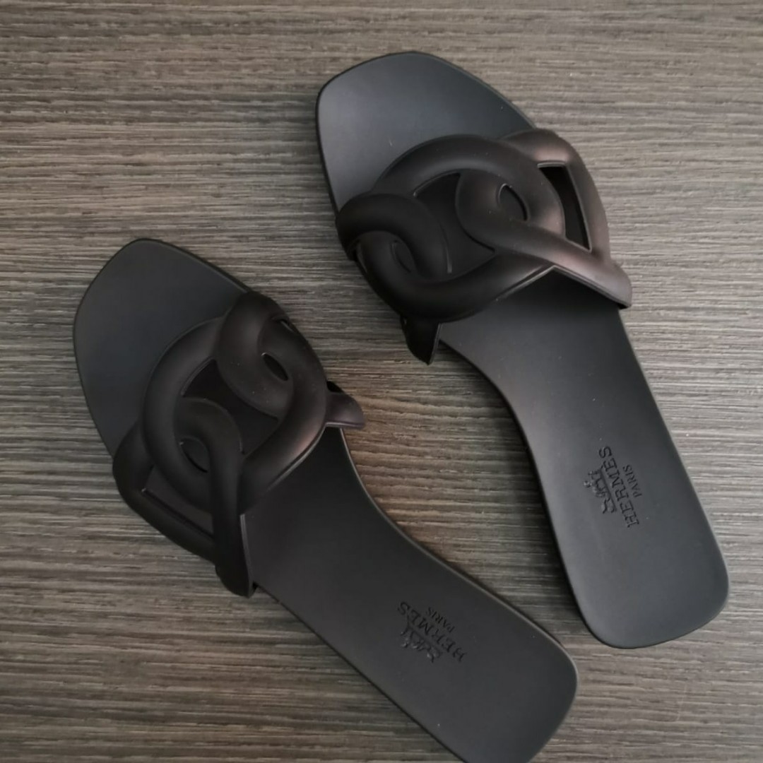 hermes sandals rubber