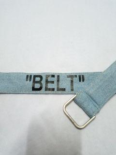 Off-White denim ring belt