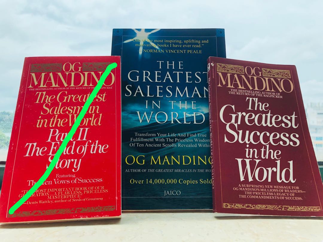 (2)OG MANDINO ; The greatest salesman in the world, Books & Stationery