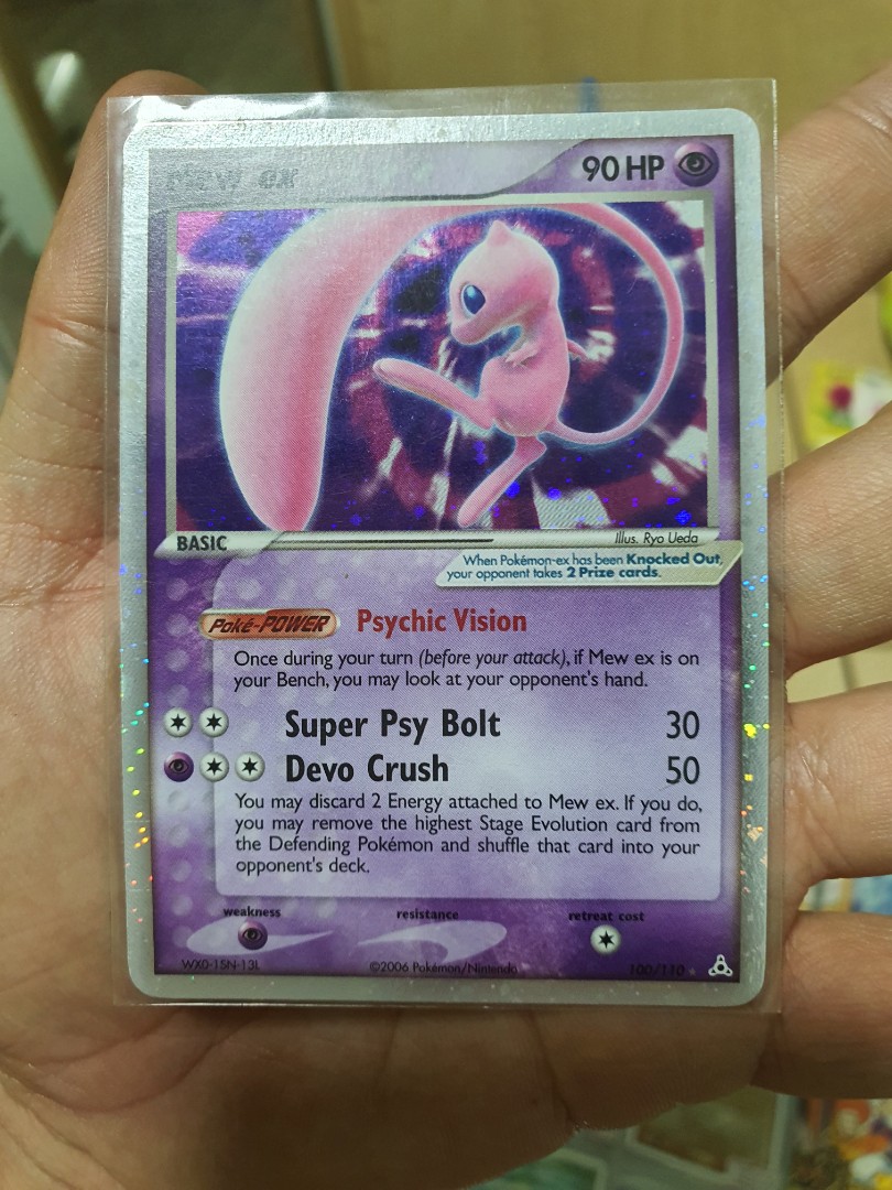 Pokemon Card Holo Mew Ex 100 110 Very Mint Offer Ends 26 07 Hobbies Toys Toys Games On Carousell