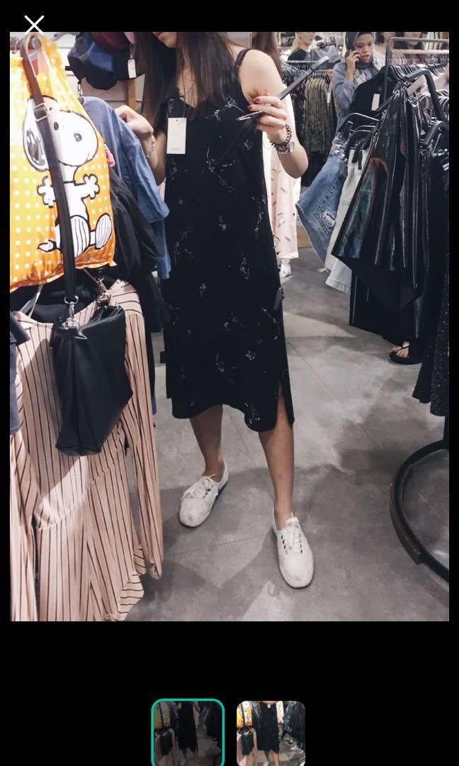 pull and bear floral midi dress