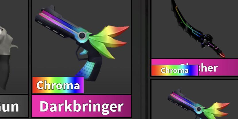 Roblox Mm2 Chroma Knife And Gun Pack Cheap Toys Games Video Gaming Video Games On Carousell - roblox fe knife