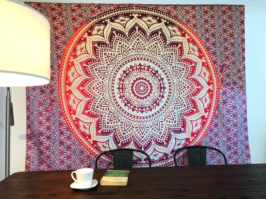 Sale! Pink Mandala Tapestry (Category: Cleaning Tools & Supplies) located in Quezon City. Submitted by brightwall (Listing ID 1023100337, Image 3). Description: Hello World! Delivery within the day in Metro Manila Php650 + Shipping Fee Mandala Wall Carpet Pink Mandala Tapestry Thick fabric Material: Soft Polyester Size: 150cm x 200cm (Queen Size) Code: P07 ✅Sold Out ✅Available in August ✅Reservation is accepted (50% Downpayment) ✅First pay first 
