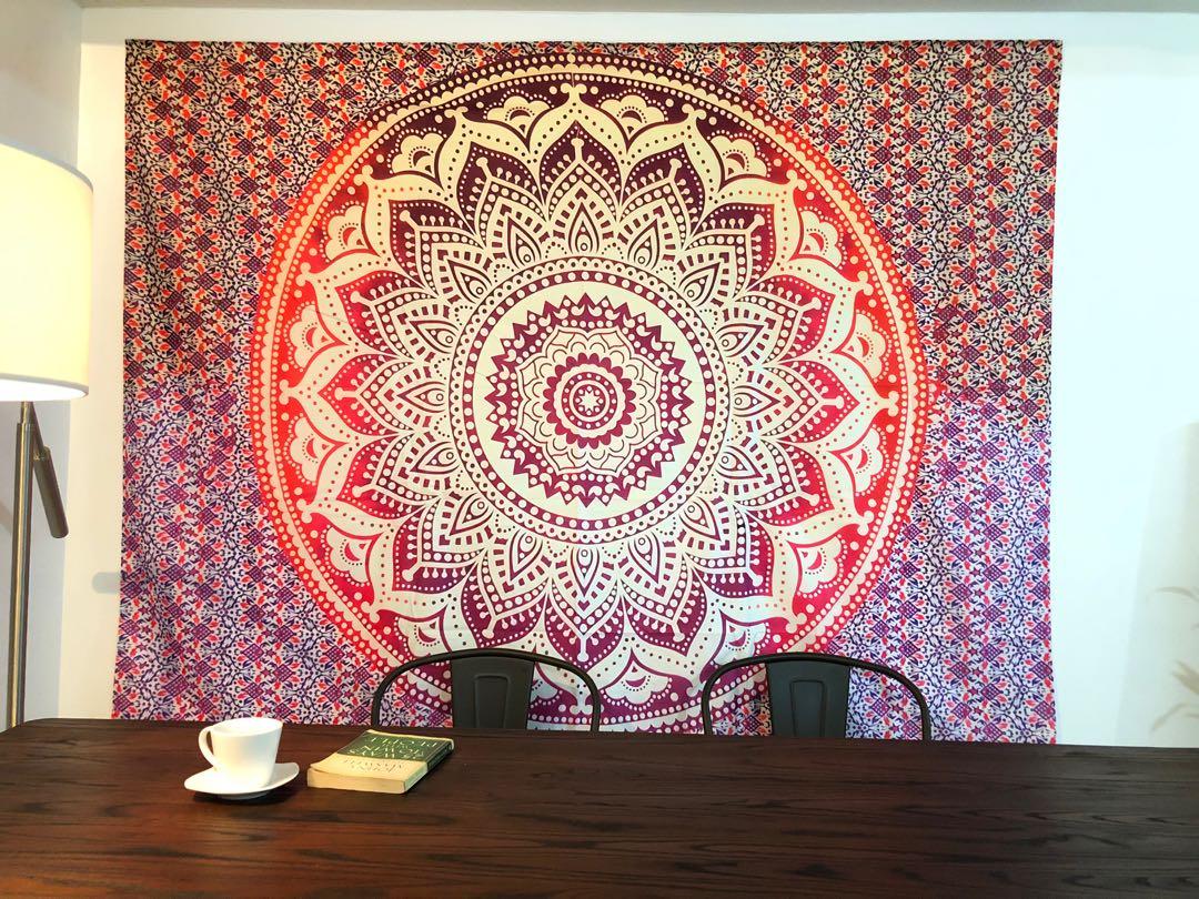 Sale! Pink Mandala Tapestry (Category: Cleaning Tools & Supplies) located in Quezon City. Submitted by brightwall (Listing ID 1023100337, Image 2). Description: Hello World! Delivery within the day in Metro Manila Php650 + Shipping Fee Mandala Wall Carpet Pink Mandala Tapestry Thick fabric Material: Soft Polyester Size: 150cm x 200cm (Queen Size) Code: P07 ✅Sold Out ✅Available in August ✅Reservation is accepted (50% Downpayment) ✅First pay first 