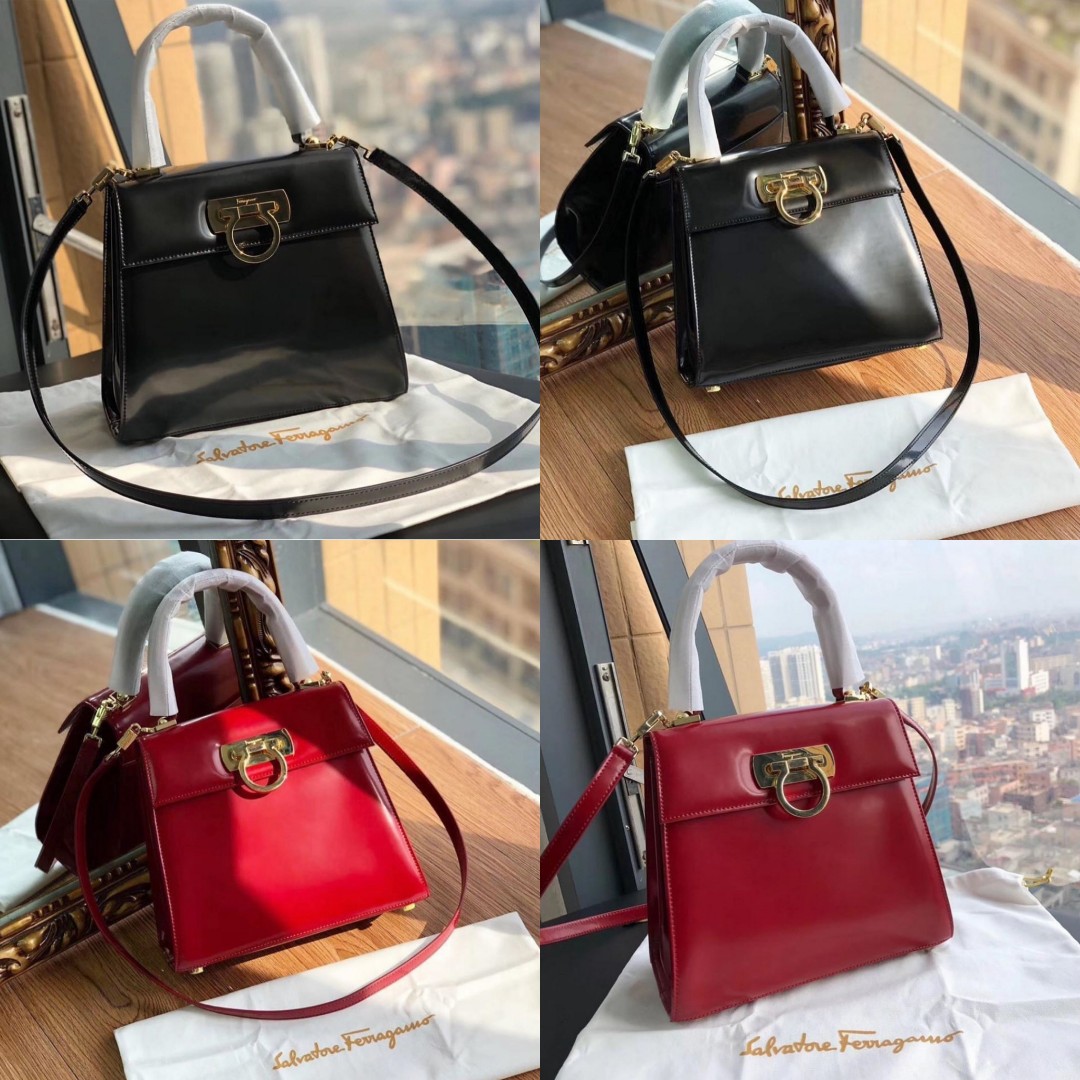Salvatore Ferragamo Gancini Top Handle Bag