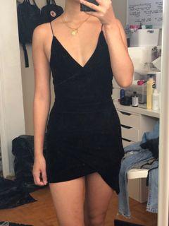 Zaful Velvet Backless Dress
