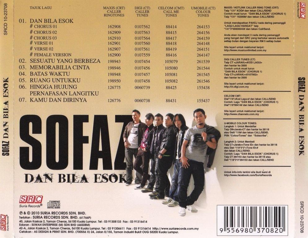 Lirik Terkini Lirik Lagu Dan Bila Esok Sofaz