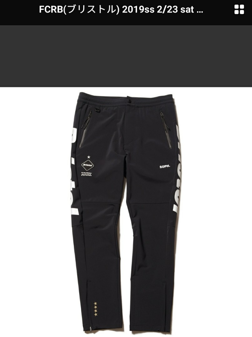 SOPH FCRB 2019ss Warm up psnts(black color /m size), 男裝, 褲