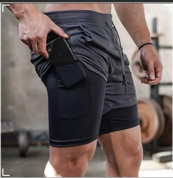 Shorts with inner tights, Men's Fashion 