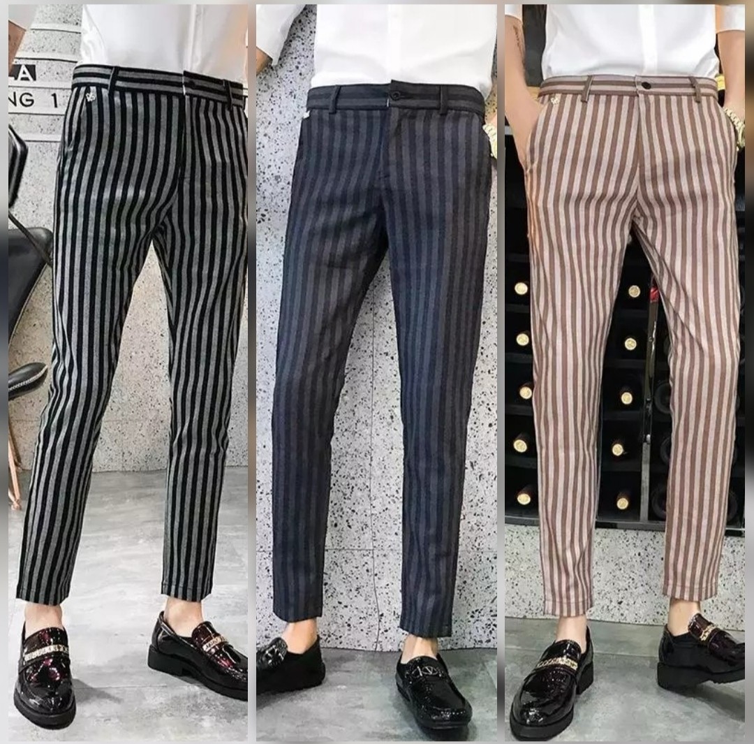 Men pants outlet with stripes