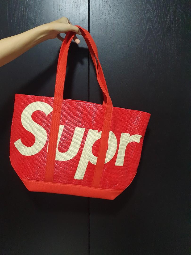 Supreme Raffia Tote Bag, Men's Fashion, Bags, Sling Bags on Carousell