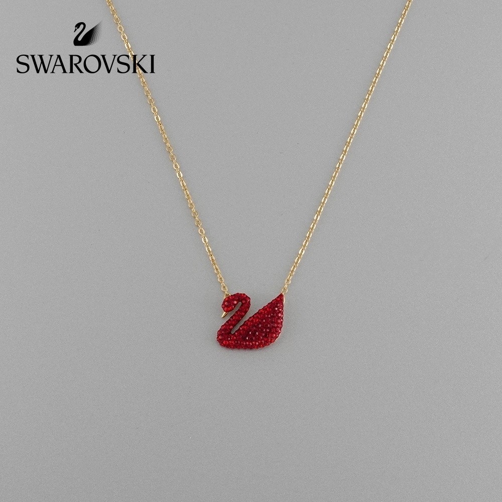 SWAROVSKI RED SWAN NECKLACE, Women's 