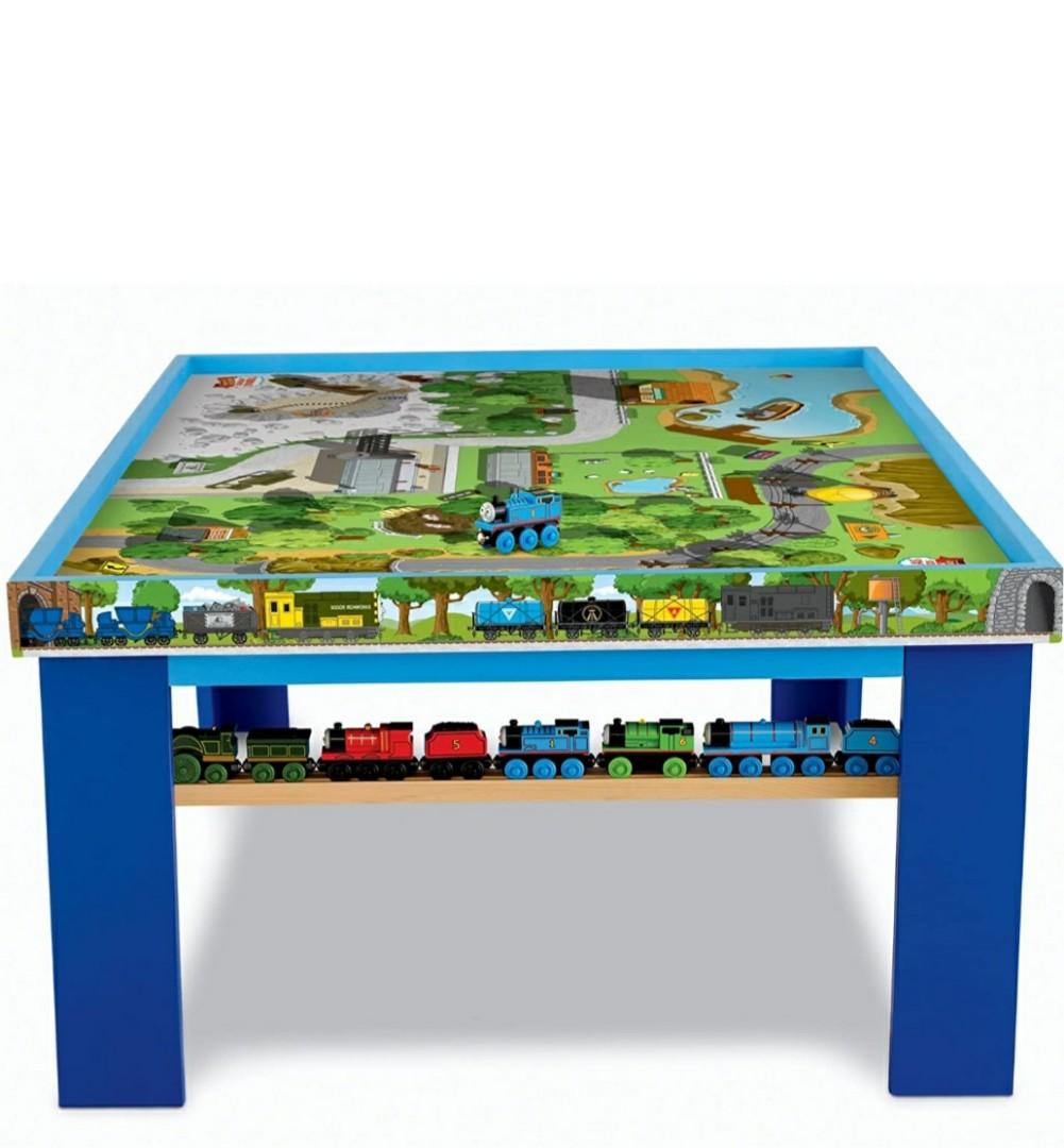 Thomas Wooden Train Table Set : Thomas Wooden Train Question - Sold and shipped by spreetail.