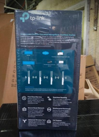 TPLink EAP225 Outdoor AC1200 Access Point (Category: Networking) located in Las Pinas. Submitted by borjamonica644 (Listing ID 1023125800, Image 3). Description: TPLink EAP225 Outdoor AC1200 Access Point - Brand New - Price: 3,190 Location: Las Piñas City. - (COD) Cash on Delivery via Grab Pabili or Lalamove Purchase Service. - Also accept Online Bank Transfer Payment via BDO. Note: Delivery Charge at customer's expense .