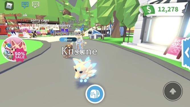 Trading Neon Kitsune And Fr Evil Uni Toys Games Video Gaming Others On Carousell - neon roblox adopt me neon kitsune real life