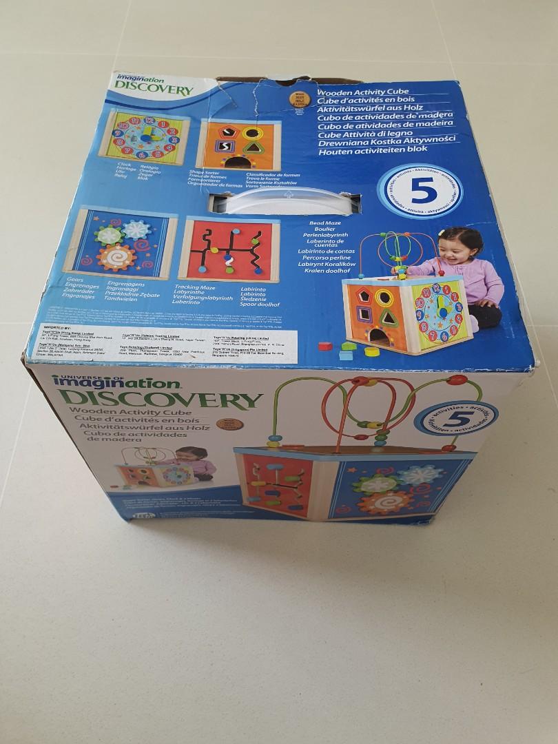 Universe Of Imagination Discovery Wooden Activity Cube, Hobbies