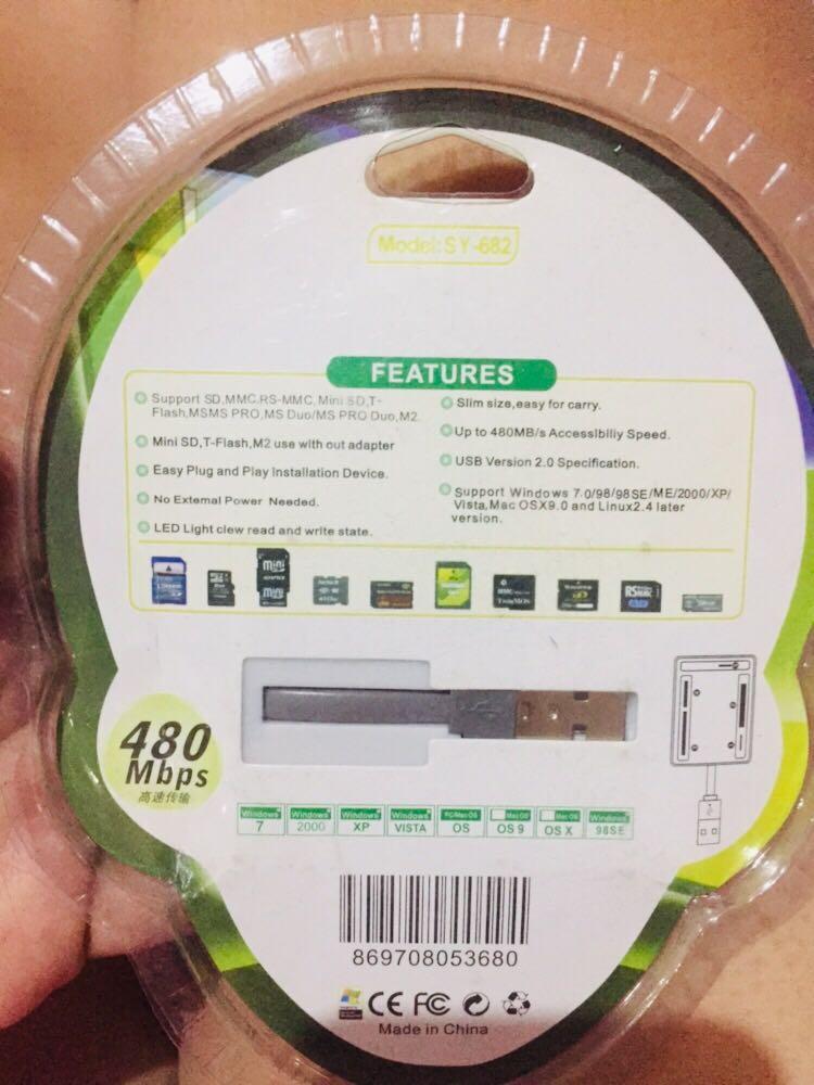 USB card reader all in one (Category: E-Readers) located in Santa Rosa. Submitted by amnebre (Listing ID 1023027827, Image 2). Description: Everytime u buy you help me fund for my daughters medicine for her heart condition❤️😊. #wow100.